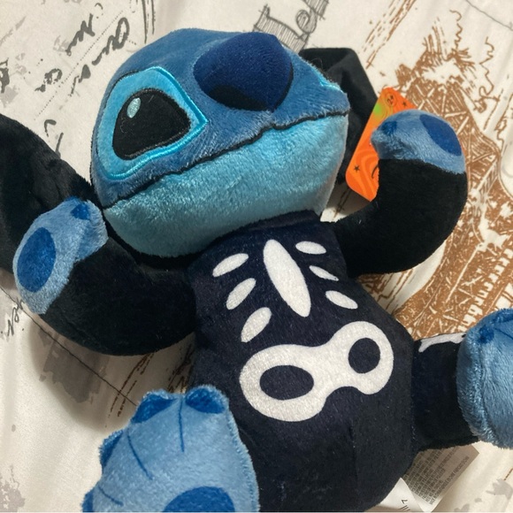 Disney Halloween Lilo And Stitch Skeleton Costume 8" Plush Stuffed Doll New - Picture 7 of 10